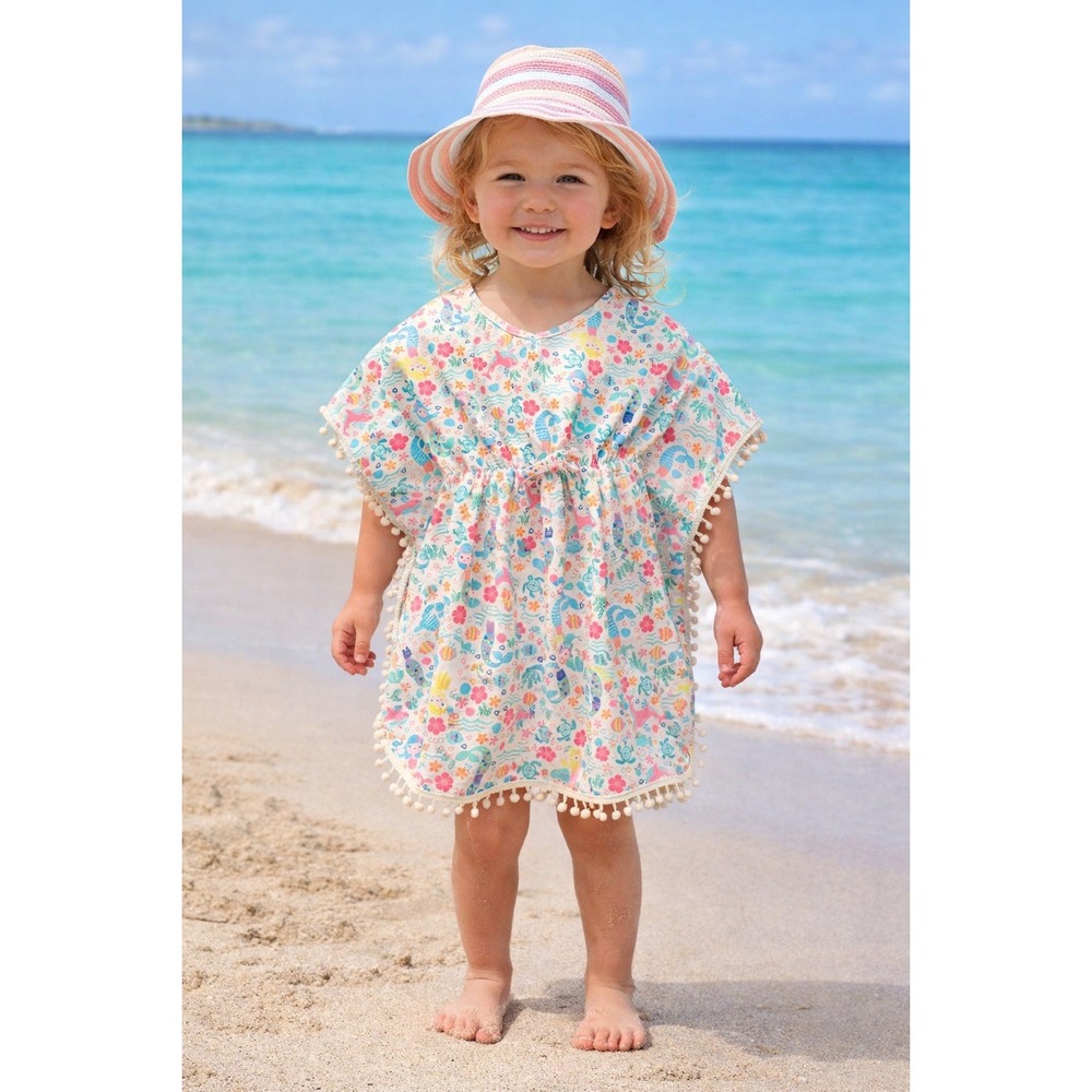 Flap Happy Kaia UPF 50+‎ Beach Swim Mermaid Cover Up Girls 3/4 Yrs